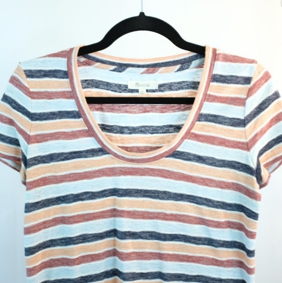 Alto Scoop Tee in Colborne Stripe - Picture 14 of 14